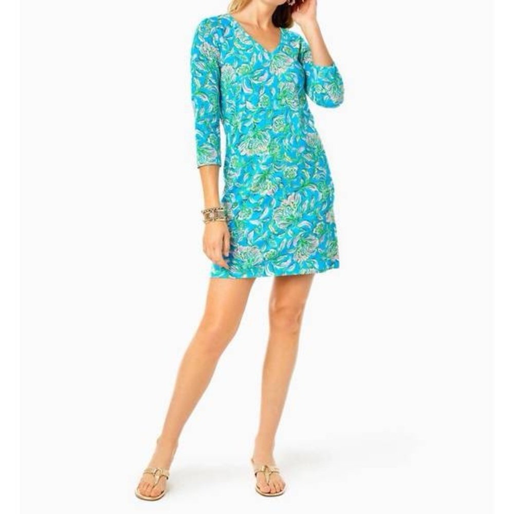 Lilly Pulitzer Tessa Dress Cumulus Blue Chick Magnet XS